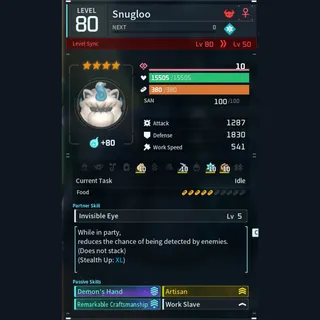 Max Legit Snugloo god-roll (worker)