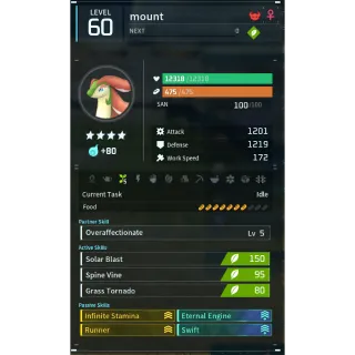 Broncherry mount palworld (mount)(god-roll) Palworld