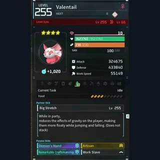 Palworld: Modded Valentail godroll (worker) pal Pals | Pal World | Pals