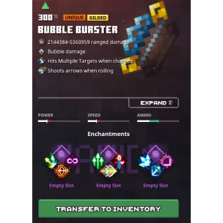 Minecraft Dungeons: bubble burster 