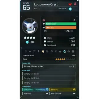 Loupmoon  cryst  godroll (worker) pal palworld