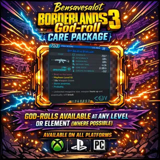 Bensavesalot God-Roll Gear drop (Brad Luck)