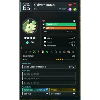 quivern botan godroll (worker) pal palworld