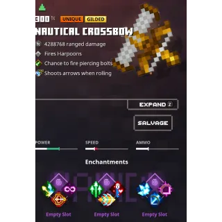 minecraft dungeons:  nautical crossbow