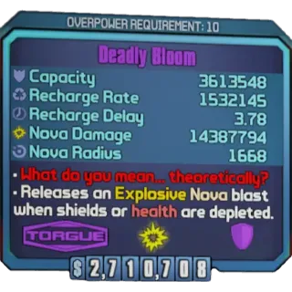 Borderlands 2 : Deadly boom any level or OP LEVEL 1-10 (XBOX/PC)