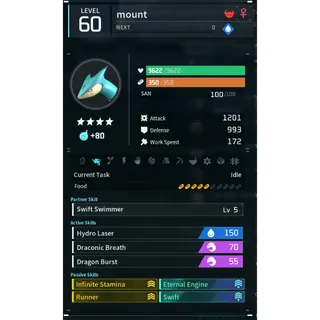 Palworld: surfent mount (mount)(god-roll) | Pal World | Pals
