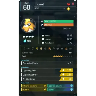 Palworld: mossanda lux mount (mount)(god-roll) | Pal World | Pals