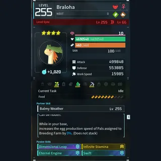 Palworld: Modded Braloha godroll (mount) pal Pals | Pal World | Pals
