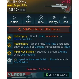 modded finnity dps over 1 million