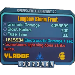 borderlands 2: Storm Front (Xbox/PC) (adjustable level) (adjustable element)