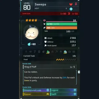 Max Legit Sweepa god-roll (glider/transport/full-speed mount)