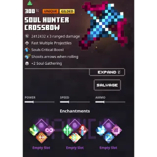minecraft dungeons:  soul hunter crossbow