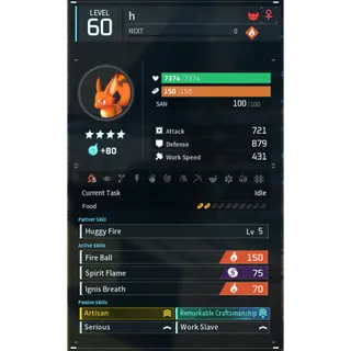 foxsparks godroll (worker) pal palworld