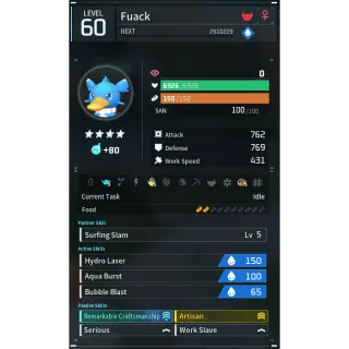 fuack godroll (worker) pal palworld