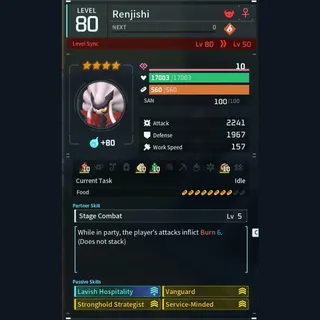 Max Legit Renjishi god-roll (booster)