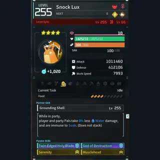 Palworld: Modded Snock godroll (attacker) pal Pals | Pal World | Pals