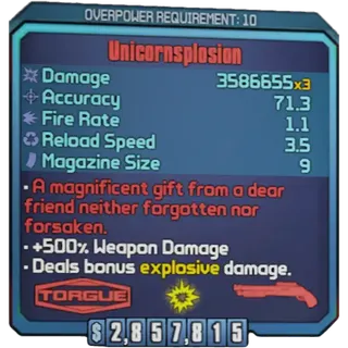 borderlands 2:  Unicornsplosion (adjustable level) 