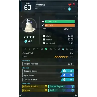 Palworld: kingpaca cryst mount (mount)(god-roll) Pals | Pal World | Pals