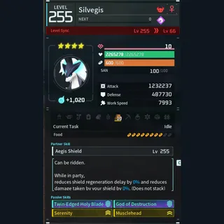 Palworld: Modded Silvegis godroll (attacker) pal Pals | Pal World | Pals