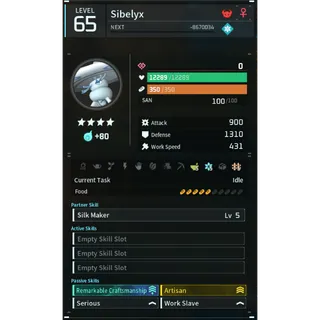 Sibelyx  (worker)(god-roll) Palworld