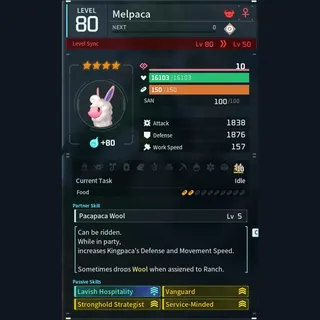 Max Legit Melpaca god-roll (booster)