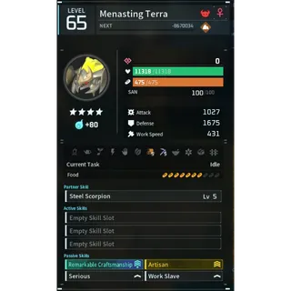 menasting terra godroll (worker) pal palworld