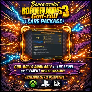 Bensavesalot God-Roll Gear drop (Free Radical)