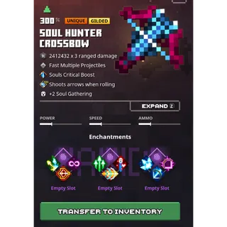 Minecraft Dungeons: Soul hunter crossbow