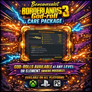 Bensavesalot God-Roll Gear drop (Cocky Bastard)