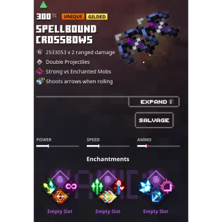 minecraft dungeons:  spellbound crossbows