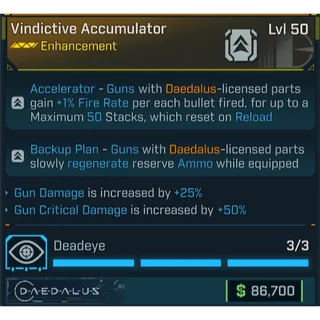 GROLL Vindictive Accumulator (gun damage and crit)