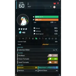 Galeclaw godroll (worker) pal palworld