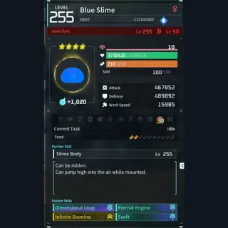 Modded Blue Slime god-roll (mount)
