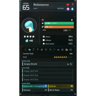 Relaxaurus godroll (worker) pal palworld