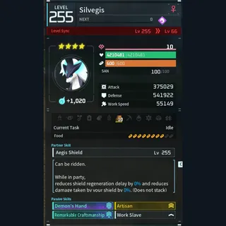 Palworld: Modded Silvegis godroll (worker) pal Pals | Pal World | Pals