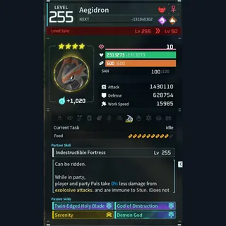 Modded Aegidron god-roll (attacker)