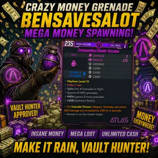 mega money spawning grenade