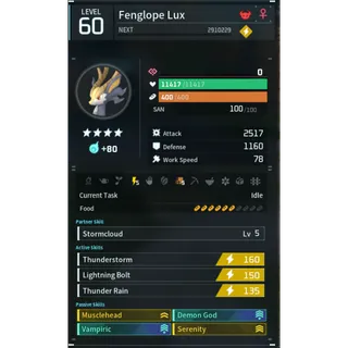 Fengelope lux godroll (attacker) pal palworld