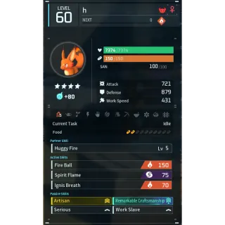 foxsparks godroll (worker) pal palworld