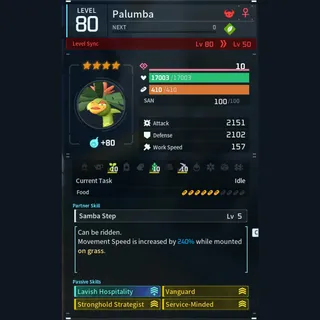 Max Legit Palumba god-roll (booster)
