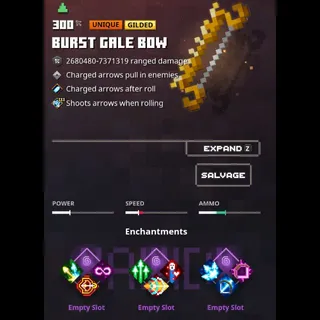 minecraft dungeons: Burst Gale bow