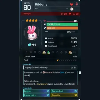 Max Legit Ribbuny god-roll (legit attacker)
