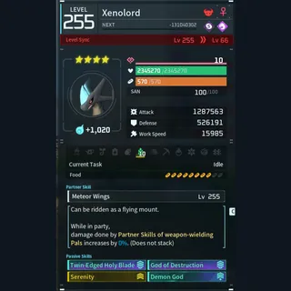 Palworld: Modded Xenolord godroll (attacker) pal Pals | Pal World | Pals
