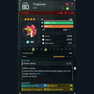 Max Legit Tropicaw god-roll (booster)