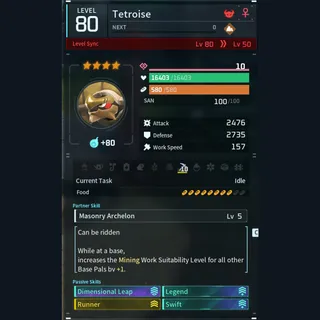 Max Legit Tetroise god-roll (glider/transport/full-speed mount)