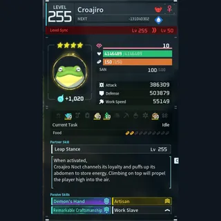 Modded Croajiro god-roll (worker)