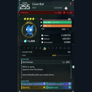Modded Cave Bat god-roll (attacker)