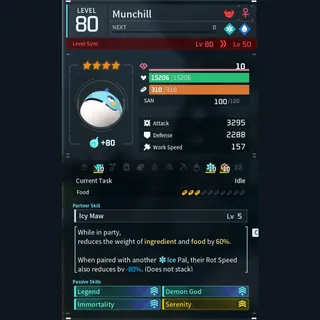 Max Legit Munchill god-roll (legit attacker)