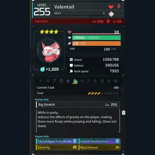 Palworld: Modded Valentail godroll (attacker) pal Pals | Pal World | Pals