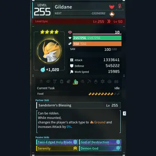 Modded Gildane god-roll (attacker)